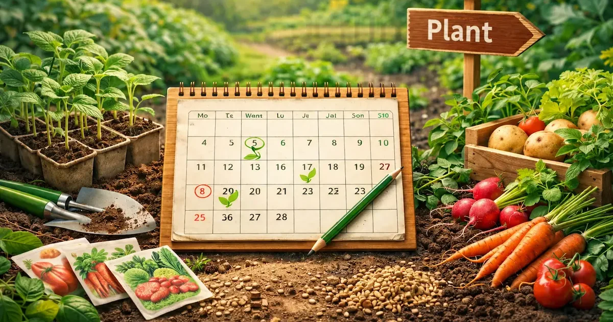Sowing and planting calendar: when to plant vegetables, flowers, herbs, ornamental plants, berry bushes, and fruit trees.